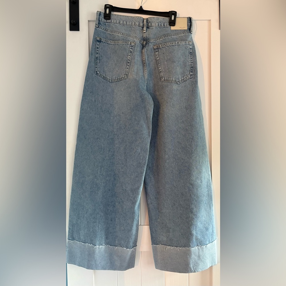 Rag & Bone Sofie High-Rise Ultra Wide Crop Jeans - Picture 2 of 6